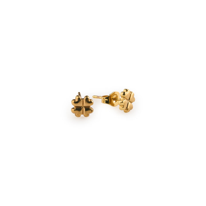 Alexa - Clover Mini Stud Oorbellen RVS