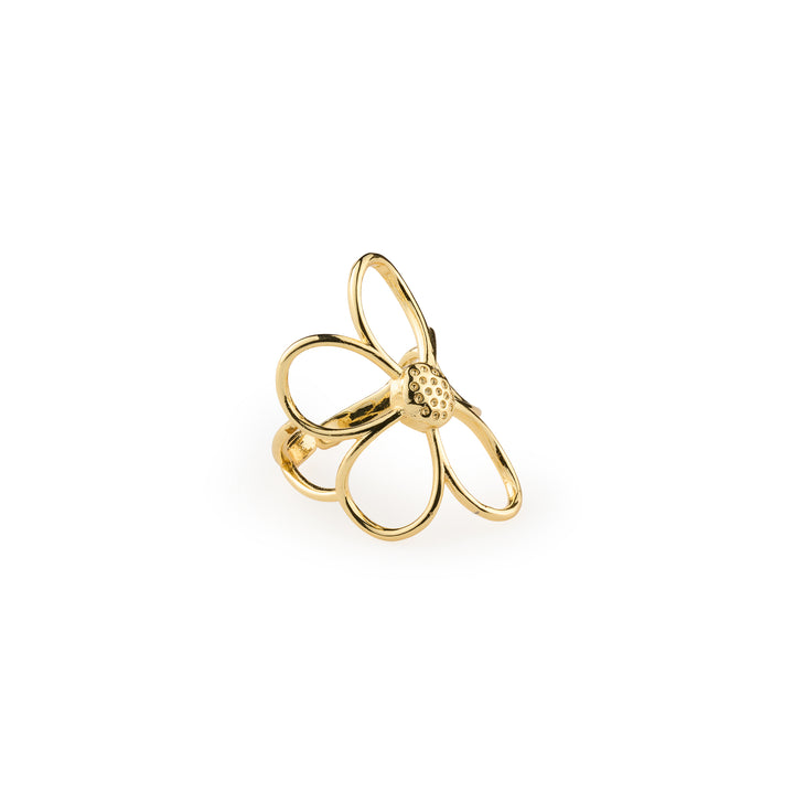 Lucky - Bague Fleur Outline
