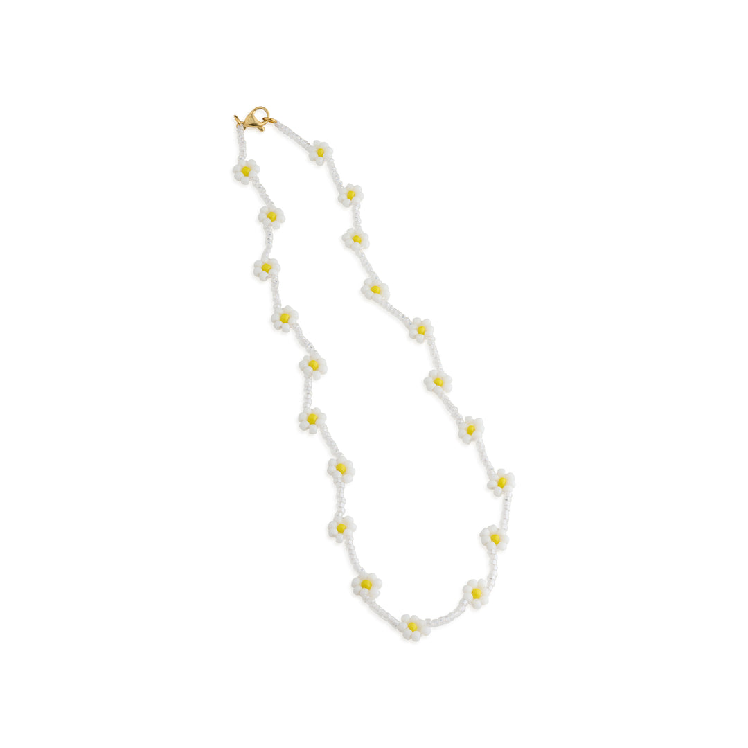 Lise - Collier de perles en forme de fleur