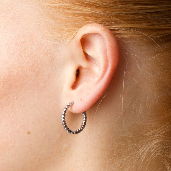 Torun - Boucles d'oreilles créoles 20mm acier inoxydable