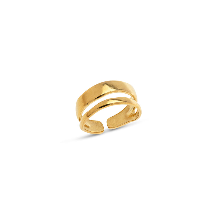 Willa - Bague Duo Élégante en Acier Inoxydable