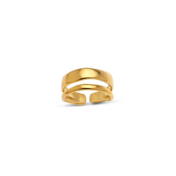 Willa - Bague Duo Élégante en Acier Inoxydable