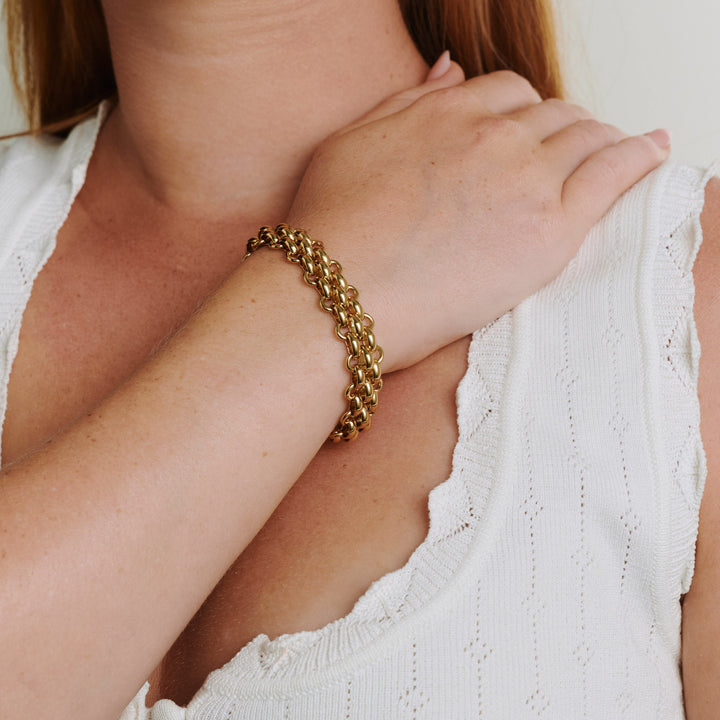 Ruth - Chunky Chain Armband Roestvrij Staal