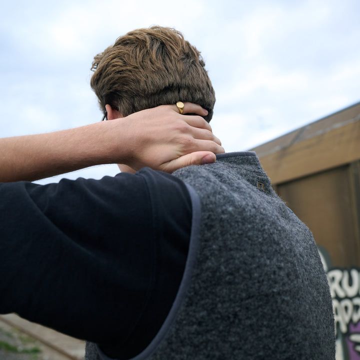 Ian - Bague Sceau Acier Inoxydable