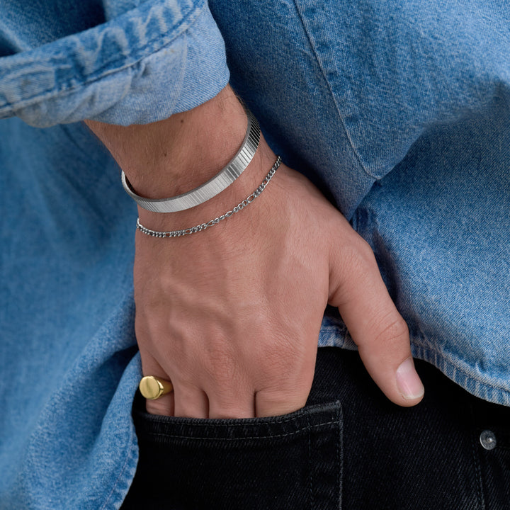 Ian - Bague Sceau Acier Inoxydable