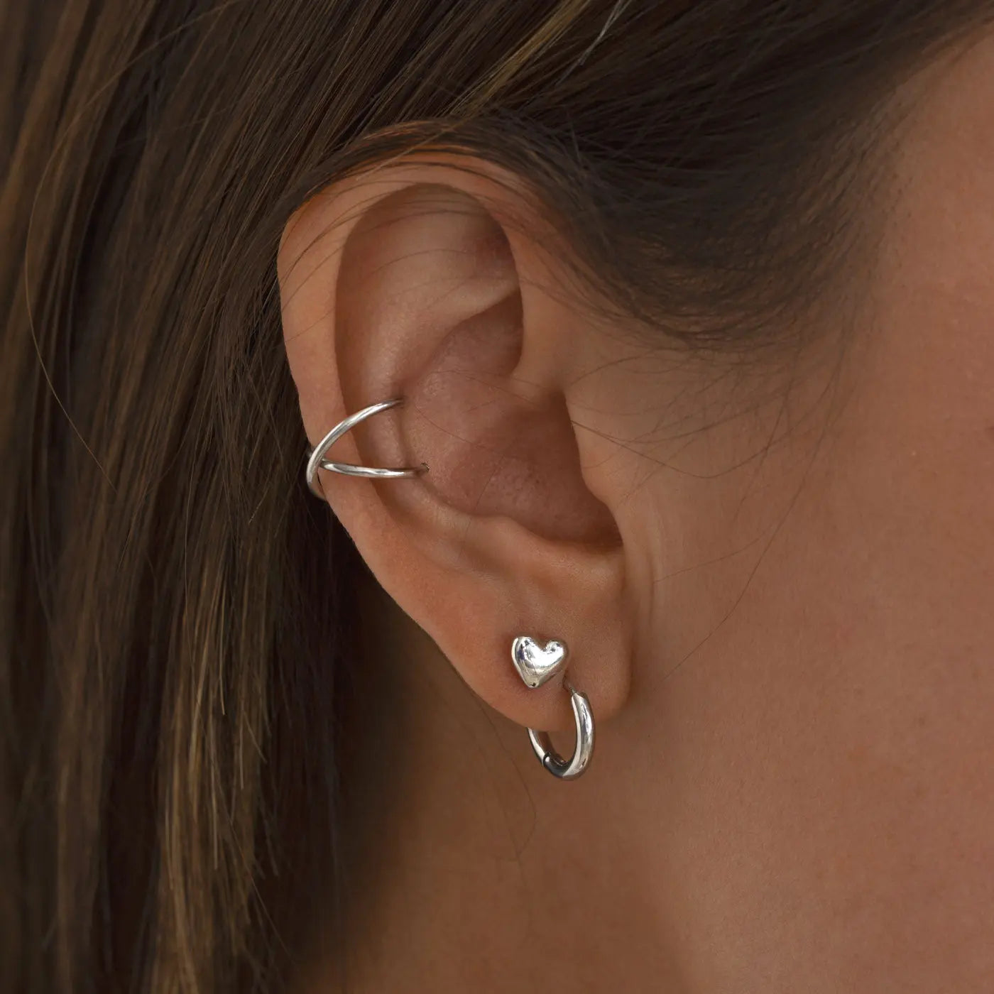 Sophia - Heart Stud Earring 6m Steinless