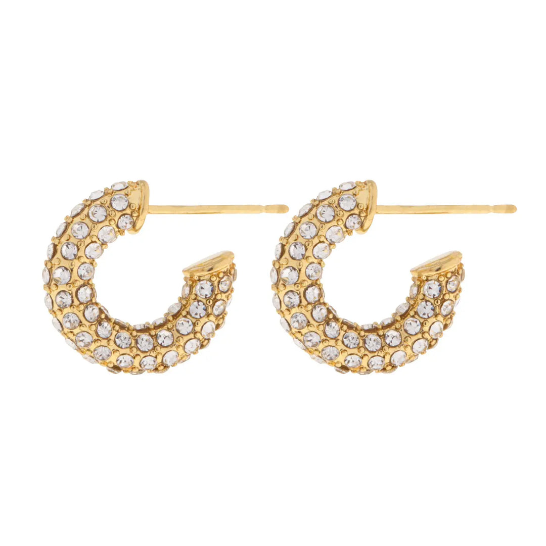 Zuri - Crystal Hoop Earrings