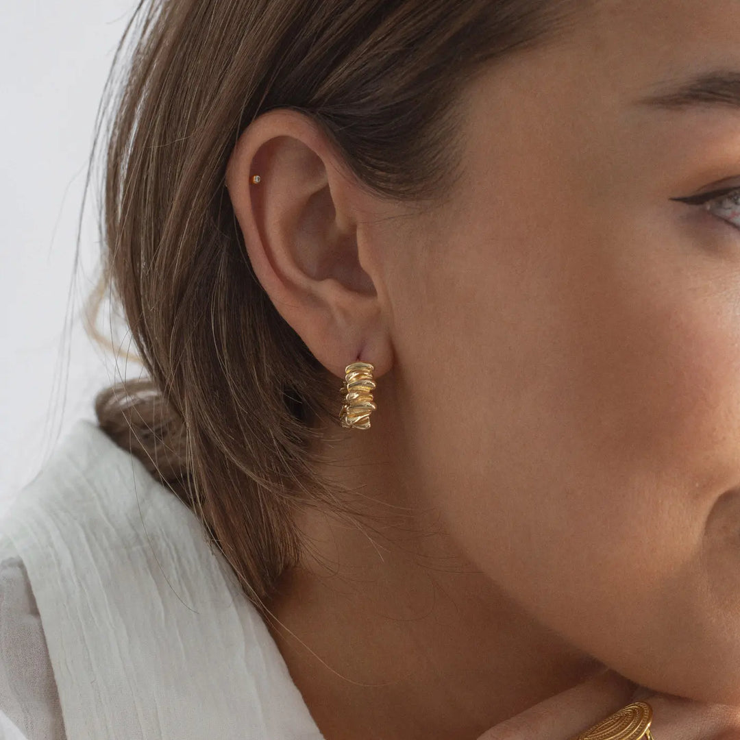 Wild - Chunky Texture Hoop Earrings