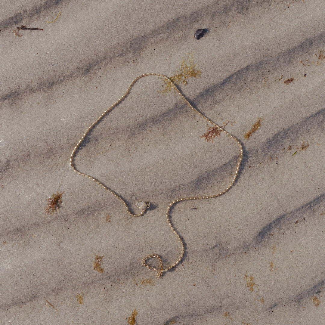 Braven - Collier à chaîne perlée en acier inoxydable