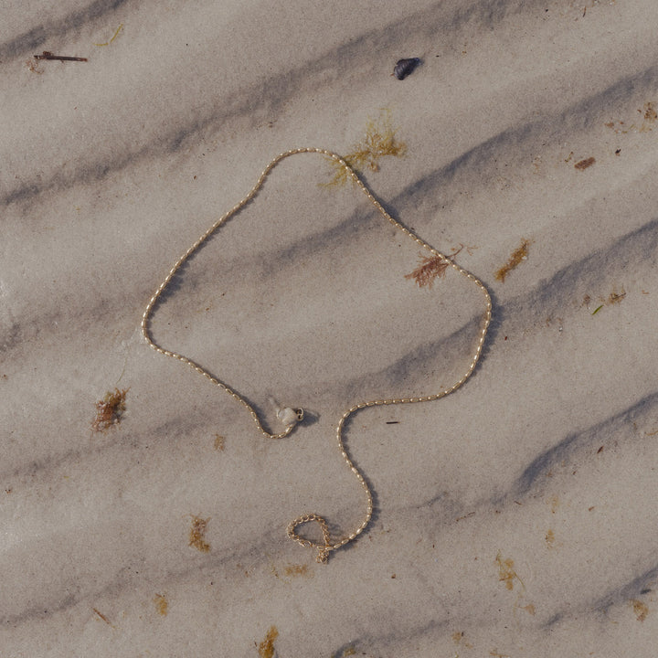 Braven - Collier à chaîne perlée en acier inoxydable