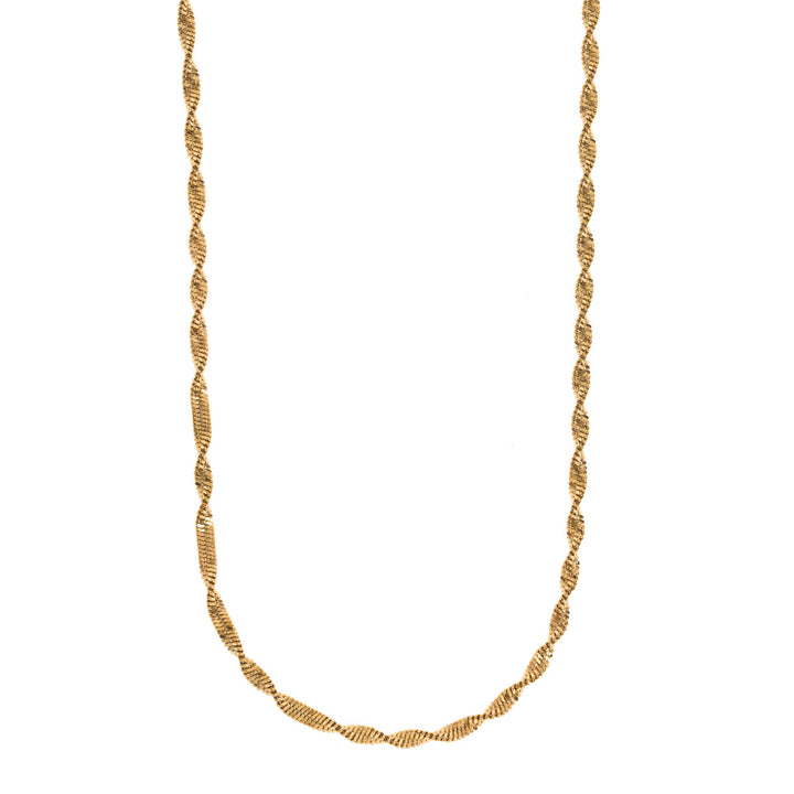 Alex - Collier Chaîne Serpent Torsadée Acier Inoxydable