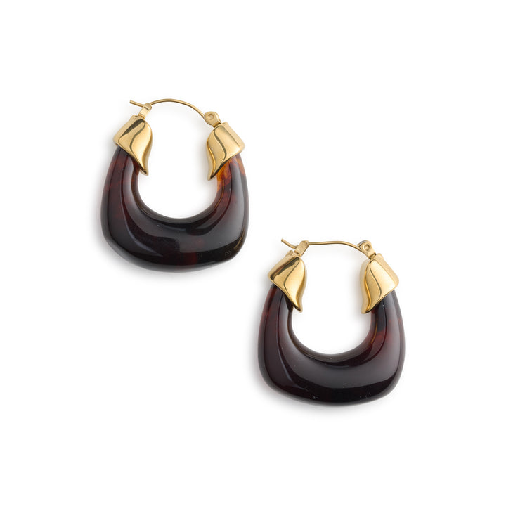 Carmen - Boucles d'oreilles en résine Acier inoxydable
