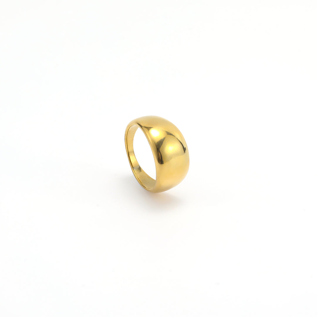 Venus - Dôme Chunky Bague en Acier Inoxydable