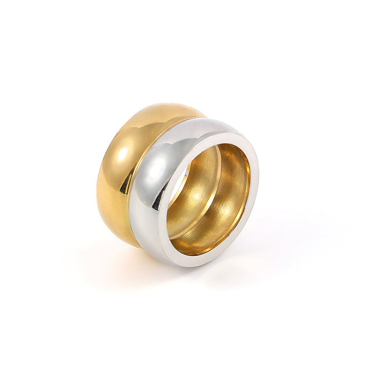 Nellie - Dubbele Koepel Duo Ring RVS