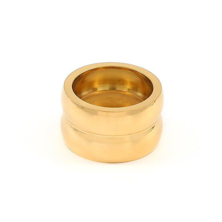 Nellie - Dubbele Koepel Duo Ring RVS