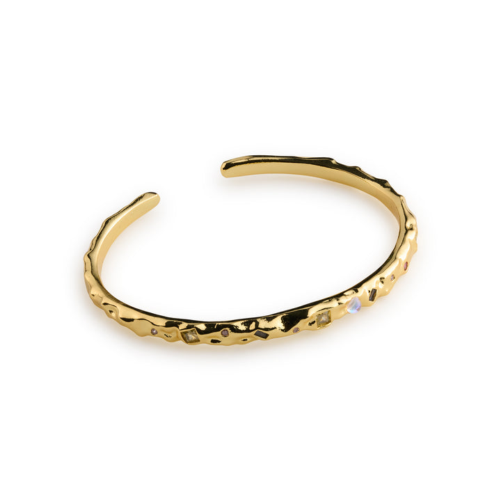 Shiloh - Kristallen Armband Verstelbare Goudkleurige Bangle
