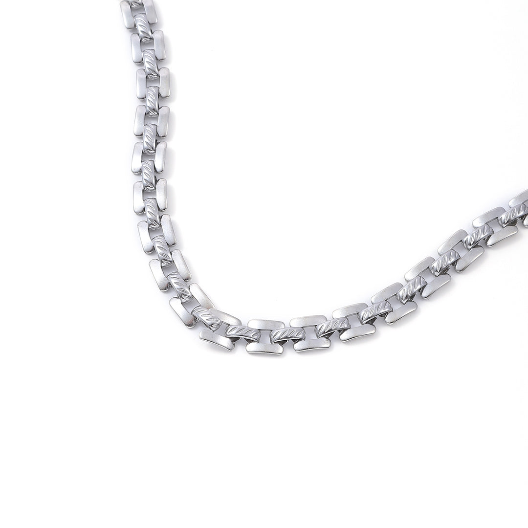 Olivia - Bracelet chaîne Bismarck en acier inoxydable