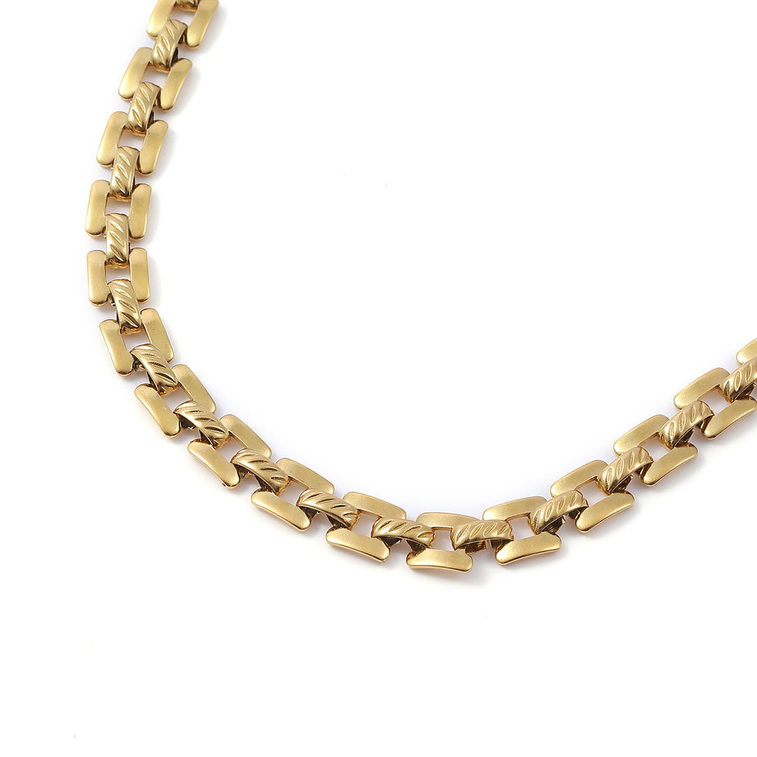 Olivia - Bracelet chaîne Bismarck en acier inoxydable