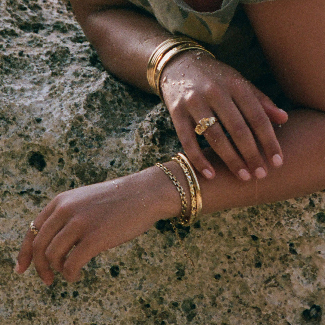 Olivia - Bracelet chaîne Bismarck en acier inoxydable