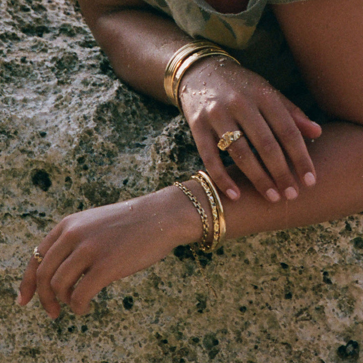 Olivia - Bracelet chaîne Bismarck en acier inoxydable