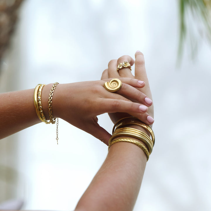 Olivia - Bracelet chaîne Bismarck en acier inoxydable