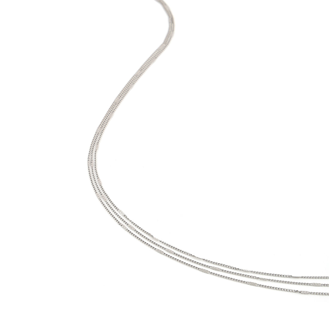 Mika - Collier Multi Chaînes en Acier Inoxydable