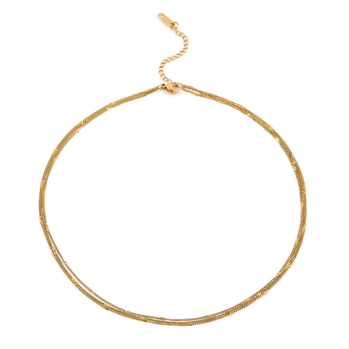 Mika - Collier Multi Chaînes en Acier Inoxydable