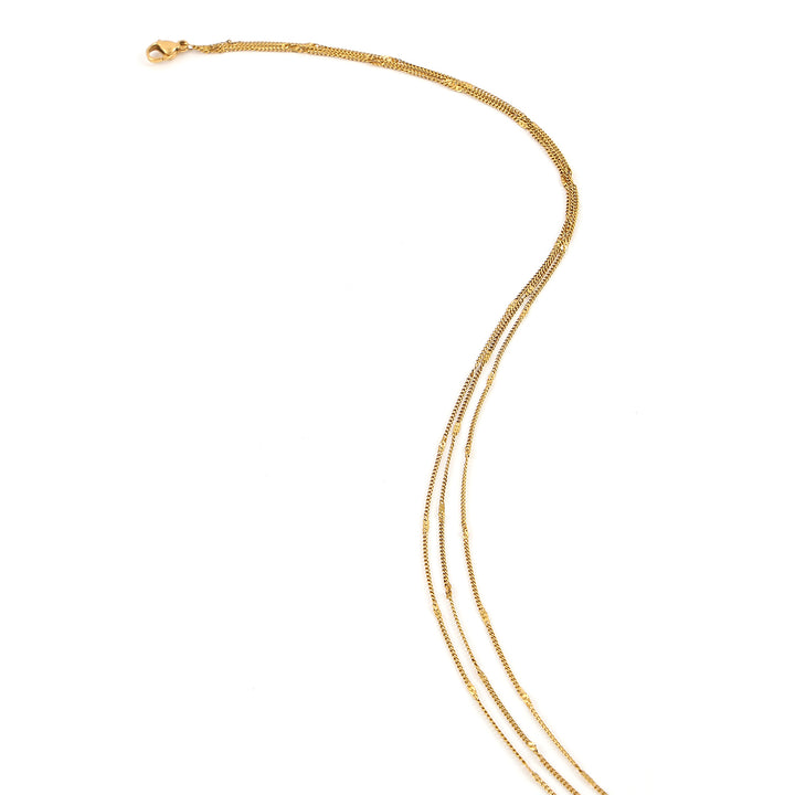 Mika - Collier Multi Chaînes en Acier Inoxydable