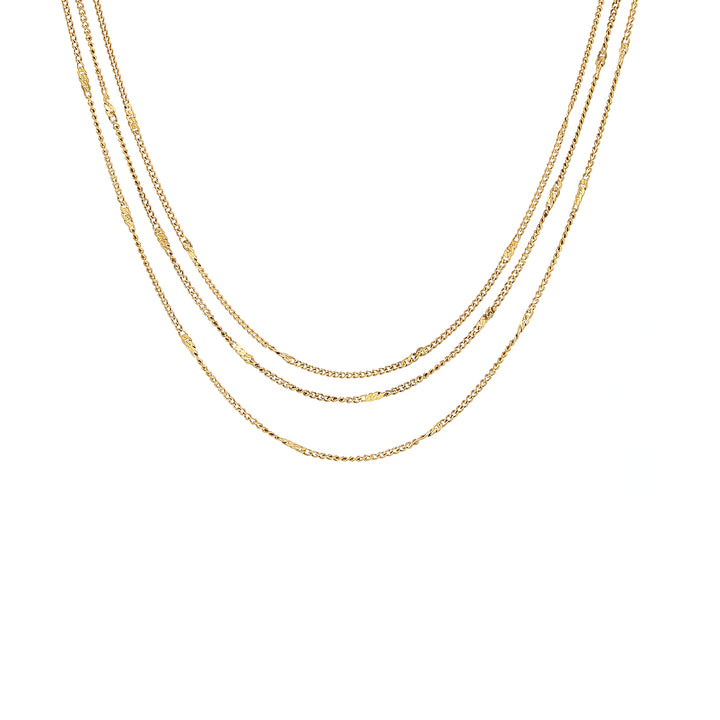 Mika - Collier Multi Chaînes en Acier Inoxydable