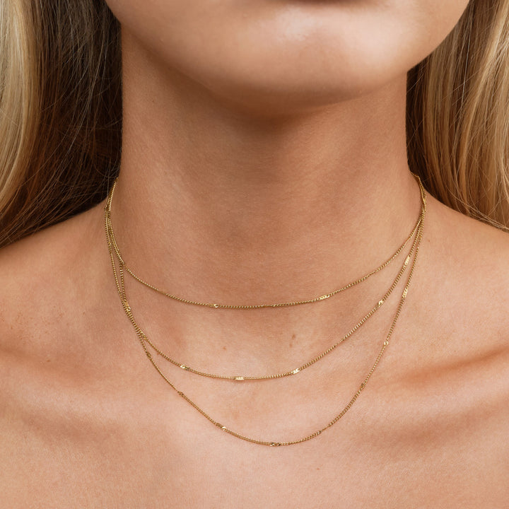 Mika - Collier Multi Chaînes en Acier Inoxydable