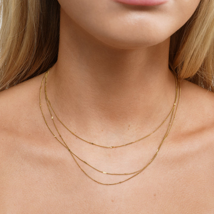 Mika - Collier Multi Chaînes en Acier Inoxydable