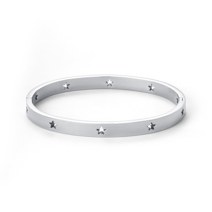 Leia - Bracelet Bangle Étoile en Acier Inoxydable