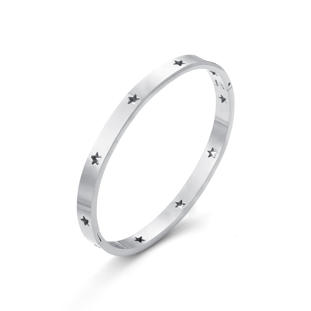 Leia - Bracelet Bangle Étoile en Acier Inoxydable