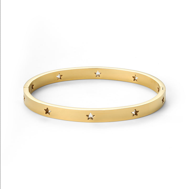 Leia - Bracelet Bangle Étoile en Acier Inoxydable