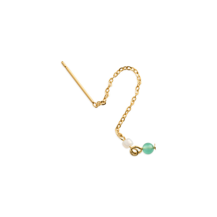 Adele - Mint Kralenketting Oorbellen