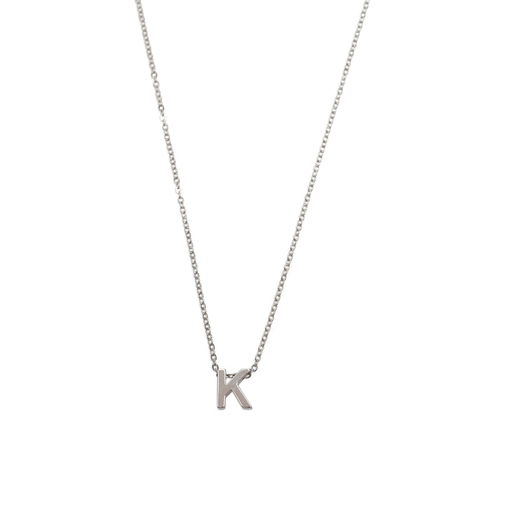 Viola - Letter Necklace Stainless Steel Silver