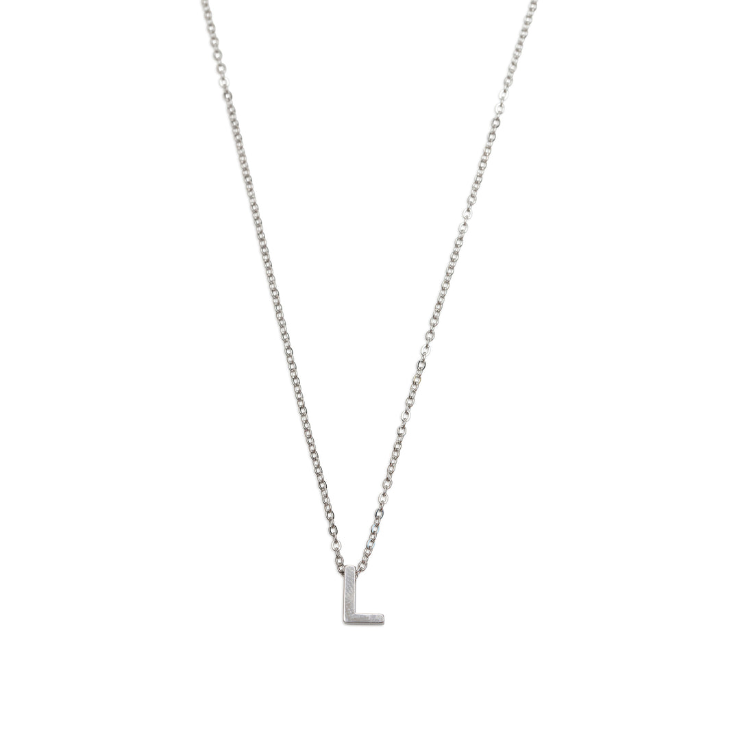 Viola - Letter Necklace Stainless Steel Silver