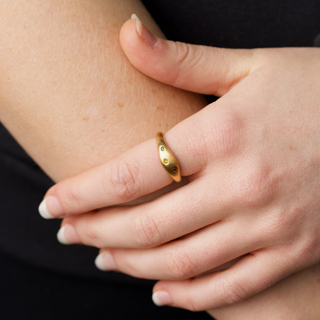 Eline - Kristallen Ring Roestvrij Staal