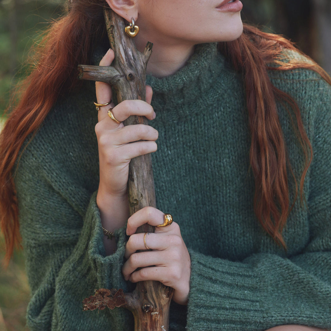 Eline - Kristallen Ring Roestvrij Staal