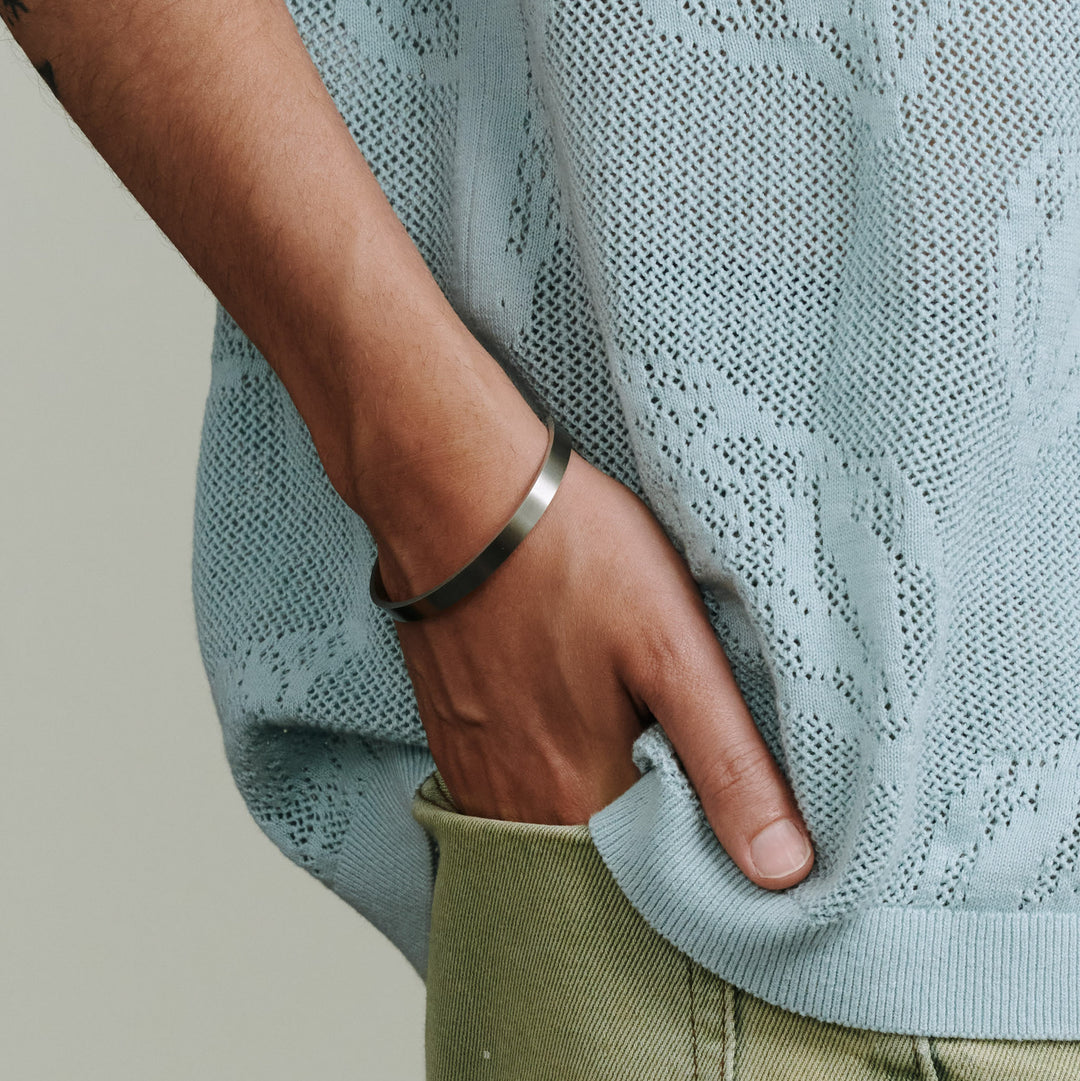 Tristan - Slanke Armband van Roestvrij Staal