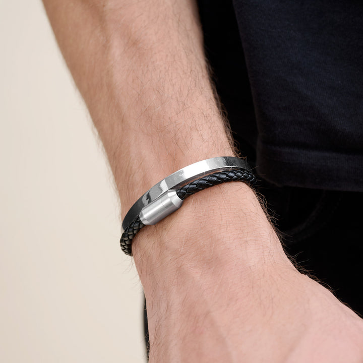 Tristan - Slanke Armband van Roestvrij Staal
