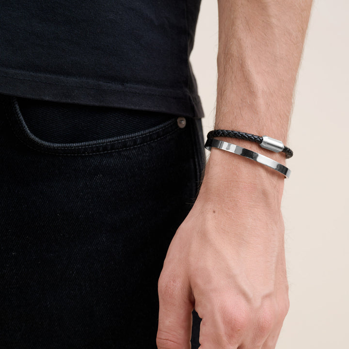 Tristan - Slanke Armband van Roestvrij Staal