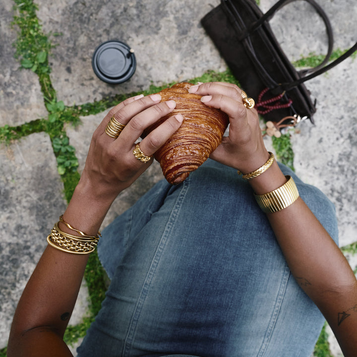Siri - Chunky Statement Ring Roestvrij Staal