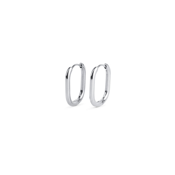 Pernille - Boucles d'oreilles créoles en acier inoxydable