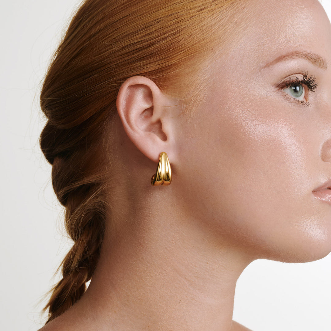 Tara - Chunky druppel oorbellen roestvrij staal