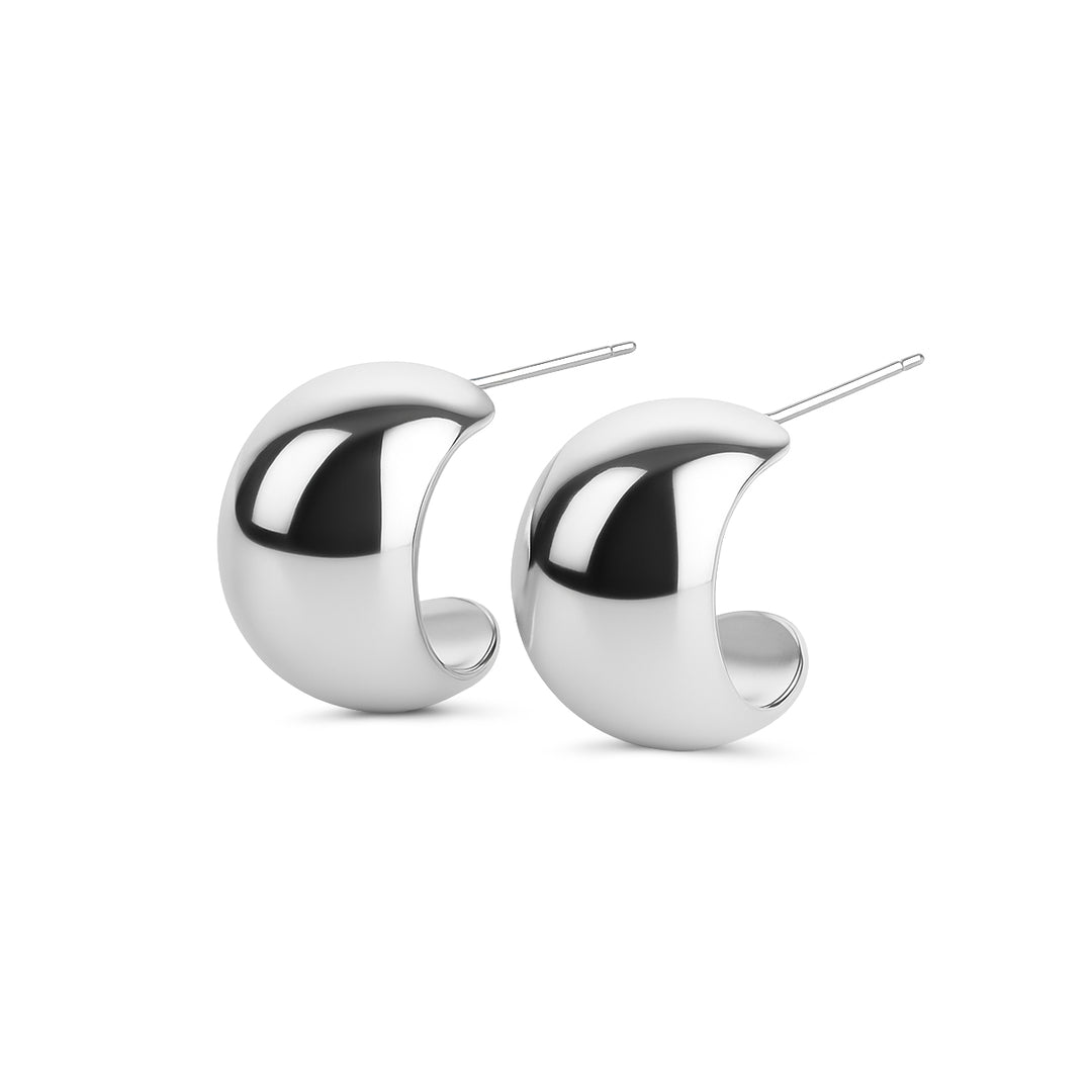 Selena - Chunky Stud Earrings Stainless Steel