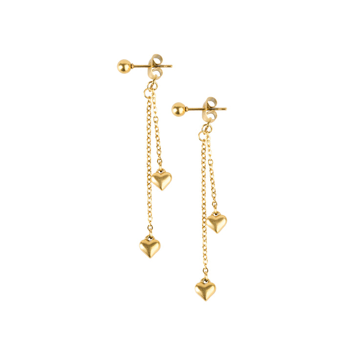 Nella - Hart Ketting Oorbellen Roestvrij Staal