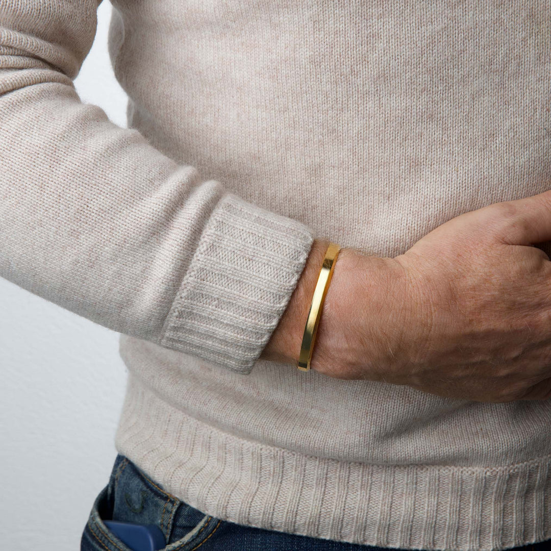 Frans - Bracelet Jonc en Acier Inoxydable