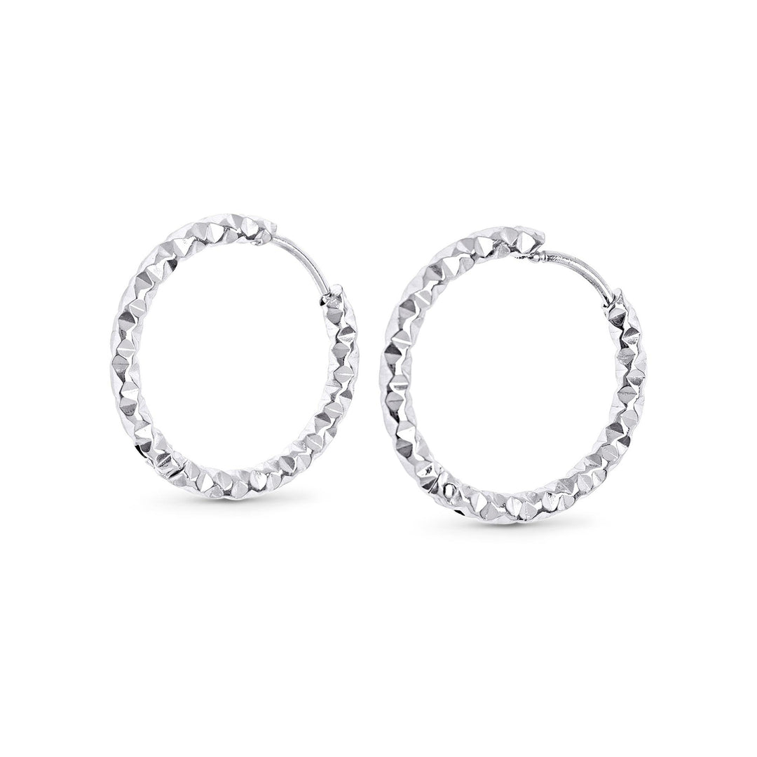 Torun - Boucles d'oreilles créoles 20mm acier inoxydable