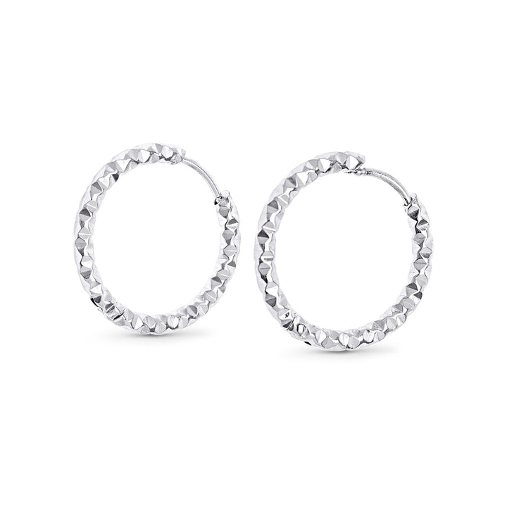 Torun - Boucles d'oreilles créoles 20mm acier inoxydable
